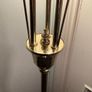 Retro 3-Light Arched Brass Floor Lamp Image 3