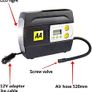 AA 12V Digital Tyre Inflator AA5502  For Cars Other Vehicles Inflatables Bicycles  Shows PSI BAR KPA 3/100 PSI Includes Adaptors, Black Image 2