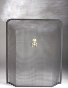 Black / Brass Powder Coated Fire Guard (FREE POSTAGE)