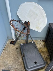 basketball net and stand