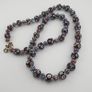Vintage Venetian Style Eyes & Chevron Glass Beads Necklace Image 7