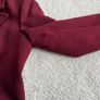 Elegant Winter Burgundy Overcoat Image 10