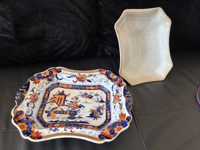 Antique John Ridgway Penang Pattern 4118 Superior Stone China Covered Tureen c.1835