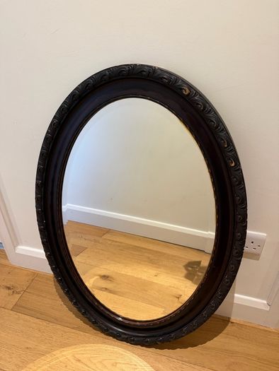 Antique Edwardian mahogany mirror