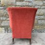 A pair of Chippendale Revival Country House wingback armchairs on Ball & Claw feet. Image 9
