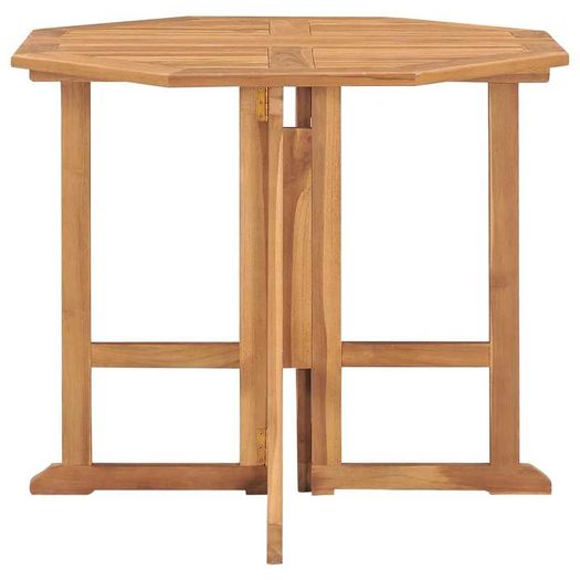 5 Piece Folding Outdoor Dining Set Solid Teak Wood
