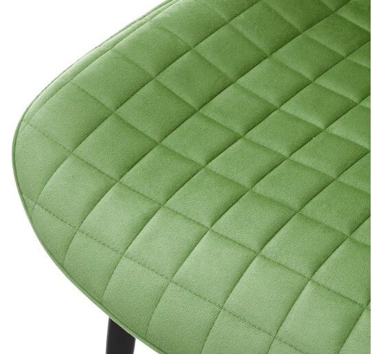 Set of 6 Sage Green Velvet Dining Chairs Upholstered Kitchen Dining Room Chairs