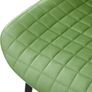 Set of 6 Sage Green Velvet Dining Chairs Upholstered Kitchen Dining Room Chairs Image 3