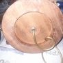 Two Old Military Brass Shell Lamps on Mahogany Bases Image 6