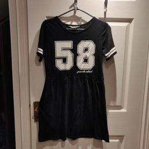 Black loose Mini dress, H&M, size S