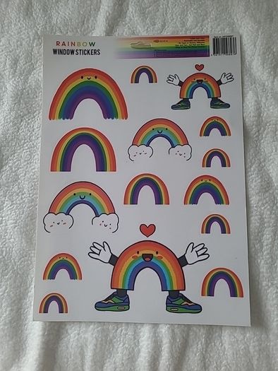 Brand new Unicorns Wall Art Stickers + Free Rainbow Window Stickers (new)
