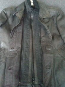 Hugo Boss XXL Leather Coat.