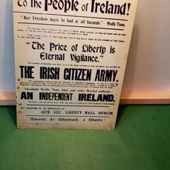 Irish Citizen Army 1913 recruitment metal sign