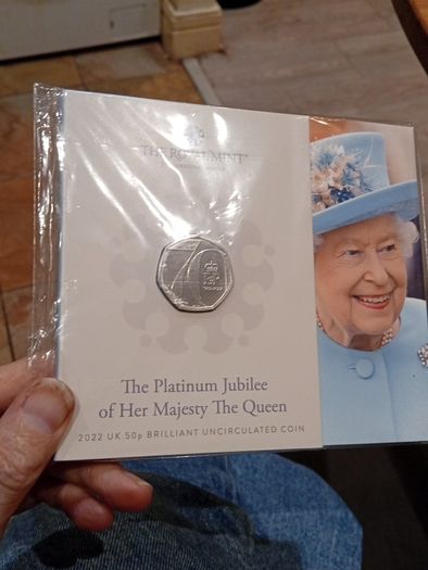 The Platinum Jubilee 50p 2022 Bunc pack