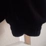 Womens  Black Velvet Bomber Jacket Image 5