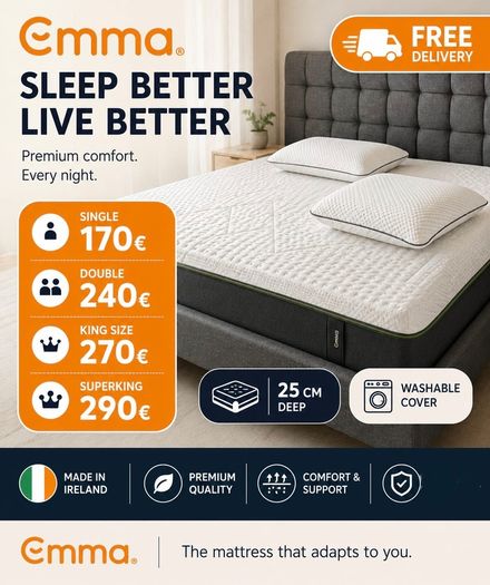 Brand New Emma, Mattresses Available..all Sizes Available. Ottoman Gaslift Storage Beds Available In Double And King Size. Fre Delivery