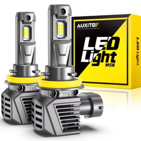 Auxito 2pcs 22000lm Turbo H8 H9 H11 H16(jp) Led Headlight 120w Super Bright 6500k Canbus 9005 Hb3 9012 Hir2 Led Headlamp Bulb 12v 7035 Csp