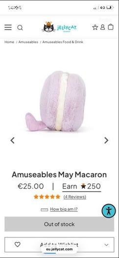 New JELLYCAT Max/ Mona/ May Macarons