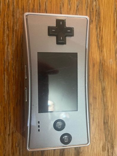 nintendo game boy micro silver console