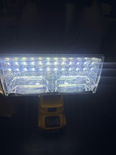 New 90w LED Work Light For Dewalt 18V Battery Portable Flood Light Cordless Job Site Lamp Outdoor Emergency Fishing Tool