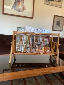 Vintage MCM Bamboo Magazine Rack