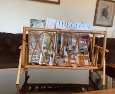 Vintage MCM Bamboo Magazine Rack