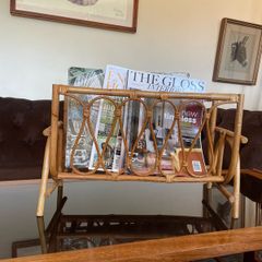 Vintage MCM Bamboo Magazine Rack