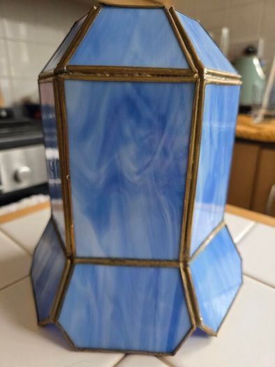 Blue Glass Lampshade