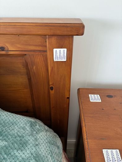King Size bed frame & 2 Lockers