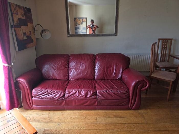 Leather couch