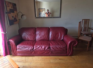 Leather couch