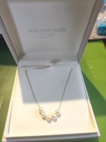 Sterling silver pearl necklace
