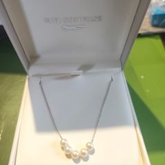 Sterling silver pearl necklace