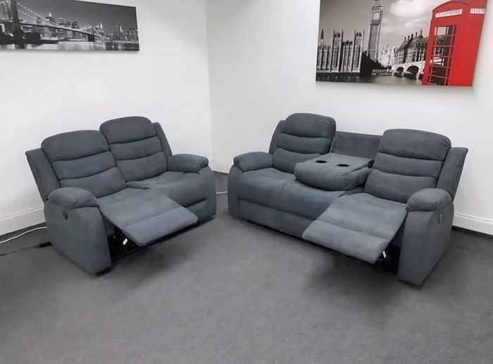 Roma 3+2 Leather Recliner Sofa Set