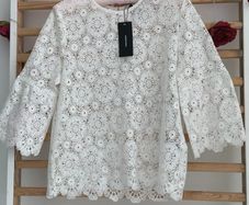 Bnwt Vero Moda top size small ivory white lace top