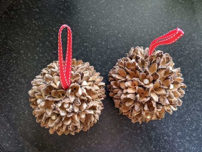 christmas beech baubles