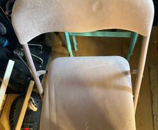 pink foldable chair
