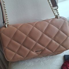 DKNY leather quilted bag