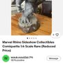 Marvel Rhino Sideshow Collectibles Comiquette 1:4 Scale Rare (Reduced Price) Image 2