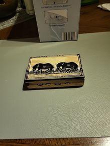 Soapstone carved box