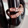 Rose Gold Plated Austrian Crystal Cross Ring Image 5