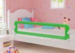 Toddler Safety Bed Rail Green 180x42 cm Polyester