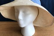 Cream with Blue Band Hat