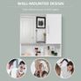 Bathroom Mirror Cabinet, Wall Mounted Storage Cupboard Organizer with Double Doors and Adjustable (FREE SHIPPING) Image 4