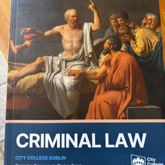 Fe1 criminal law manual city college 2025-2026