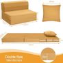 Folding Mattress Double, High Density Foam Fold Out Sofa Chair Z Bed, Foldable Floor Futon Mattress Image 2