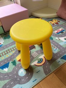baby bath and stool