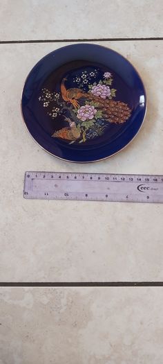 Vintage Oriental Peacock Designed Plate
