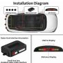 Car Auto Vehicle Reverse Backup System with 4 Parking Sensors Distance Detection Radar + LED Distance Display + Sound Warning - Black (FREE POSTAGE) Image 3