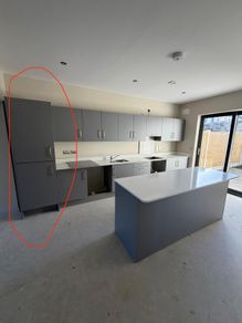 cabinets, sink, and tap (Utility room set)